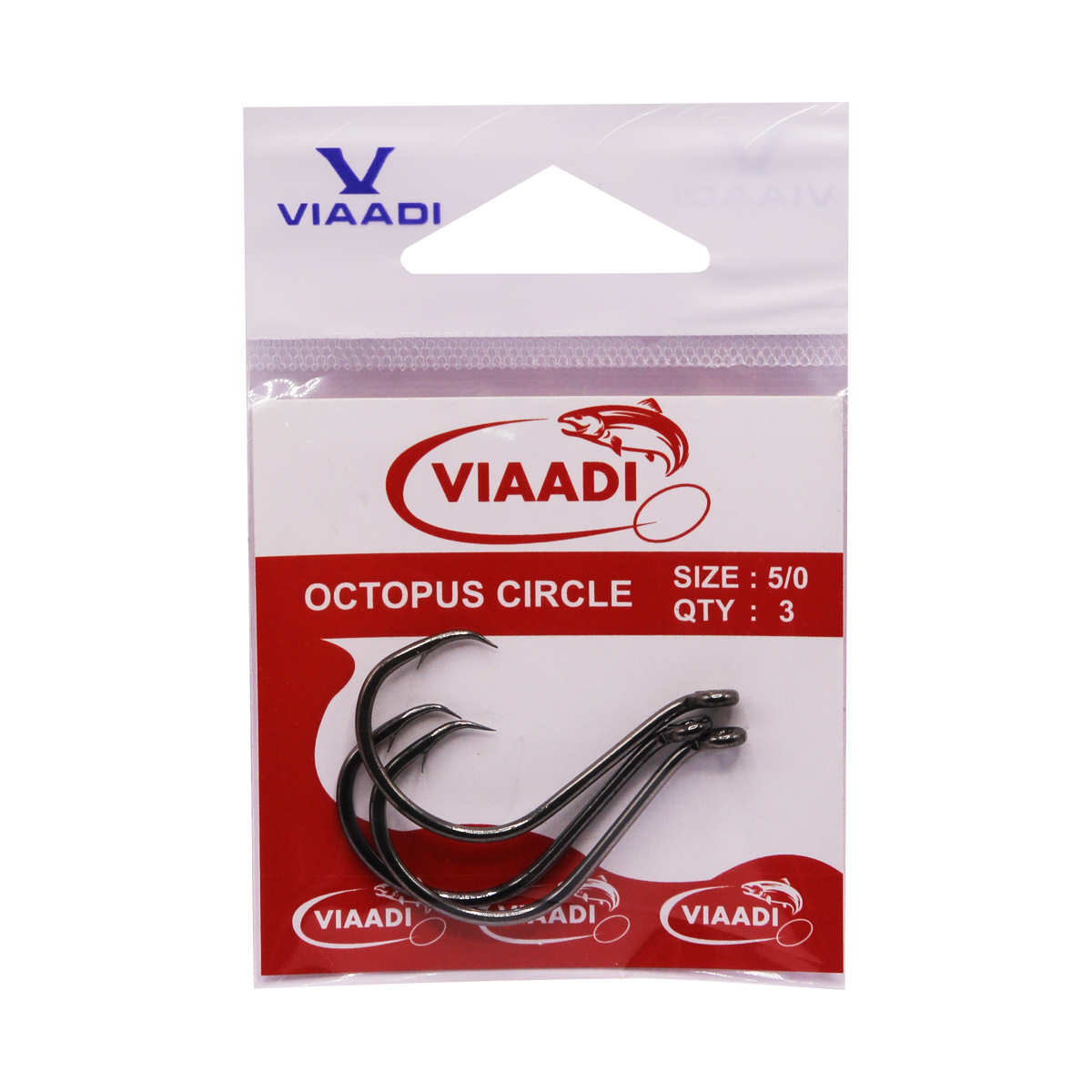 VERDDE Fishing Hooks, 5PC Small Size Red Hook Barbed Fishhook